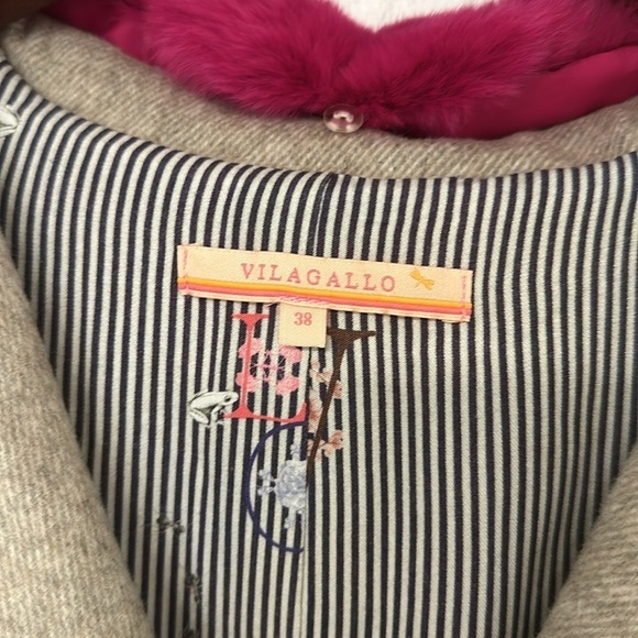 Vilagallo Anthropologie long warm vest with detailed back EU 38 U.S. medium - Picture 5 of 16